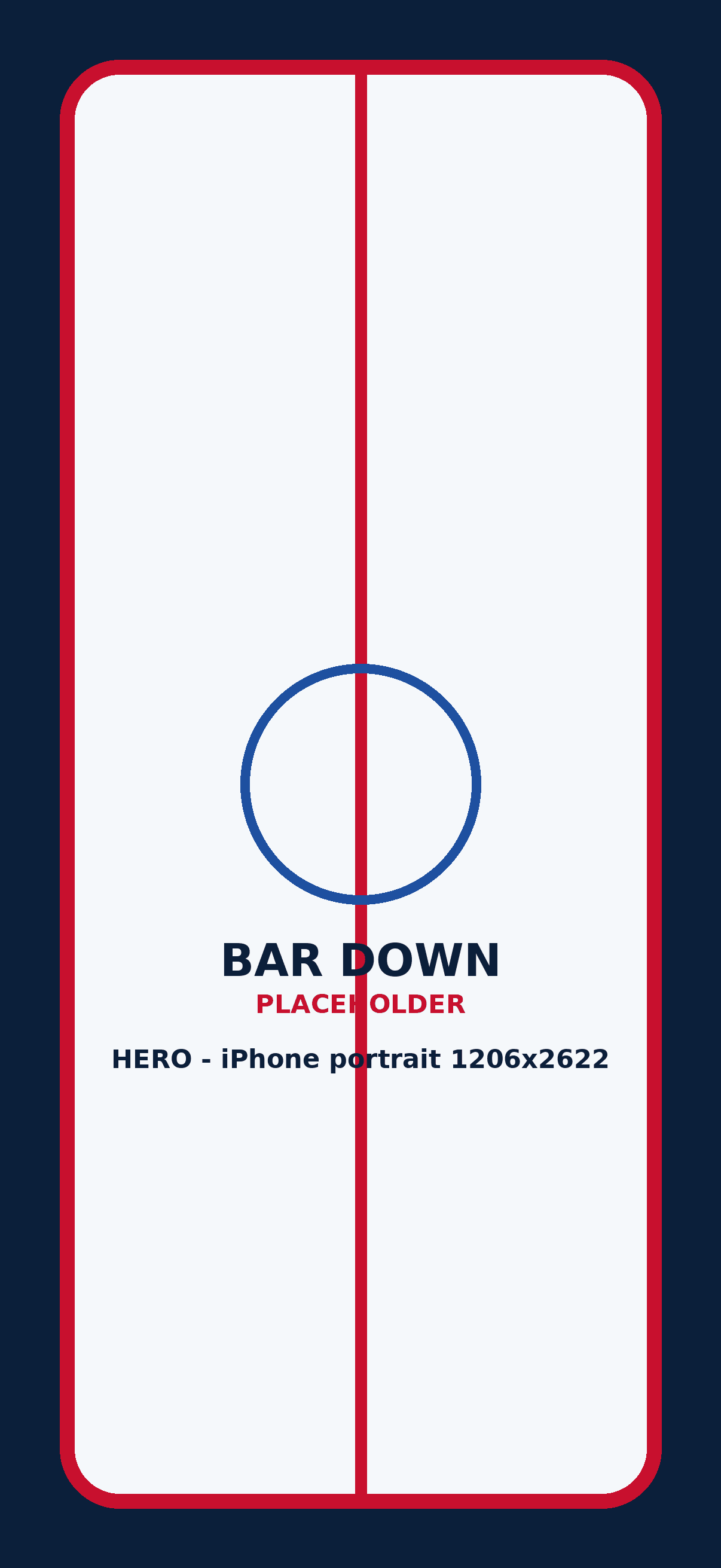 Bar Down gameplay on iPhone: a 3-on-3 hockey game on the rink